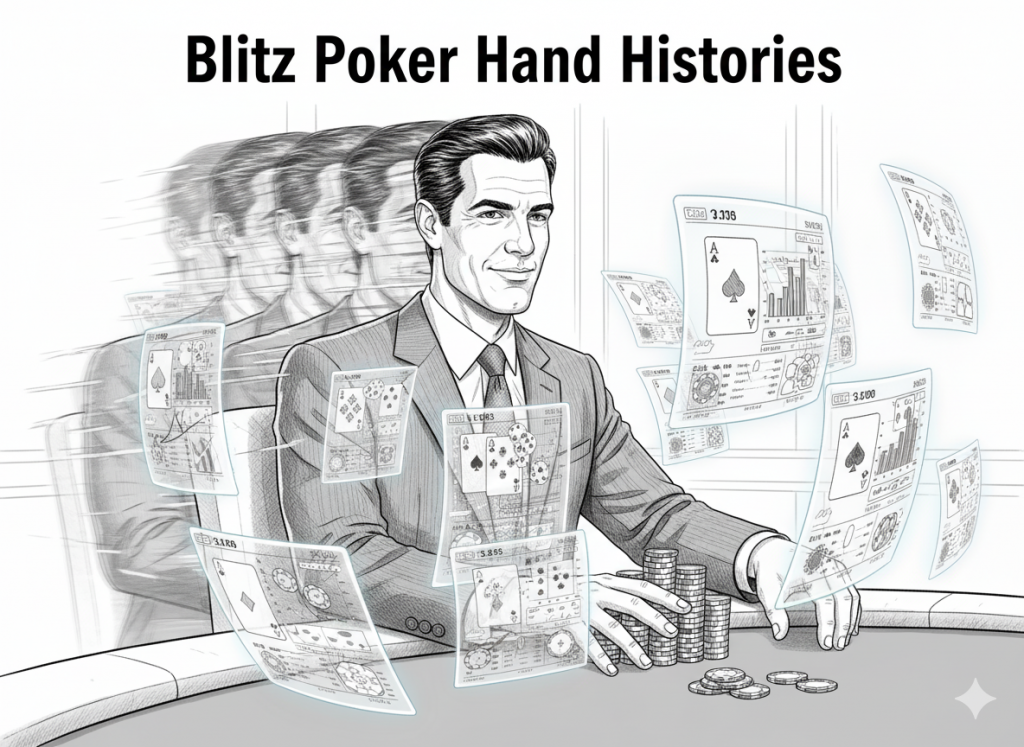 Winning Poker Blitz Hand Histories
