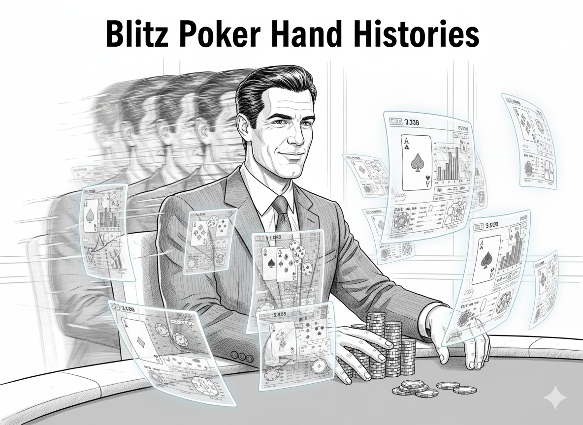 Winning Poker Blitz Hand Histories