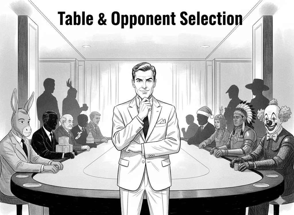 Table Selection and Hand Histories