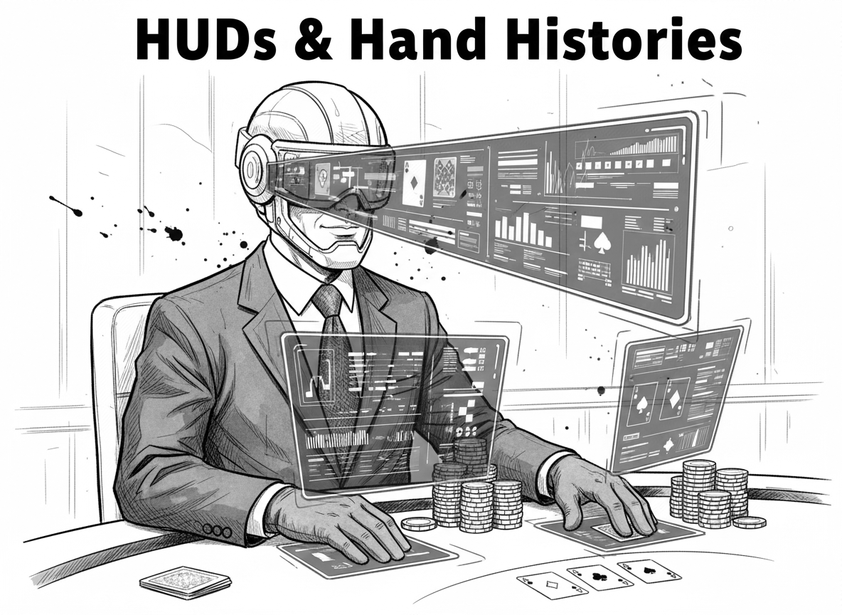 Poker HUDs and hand histories