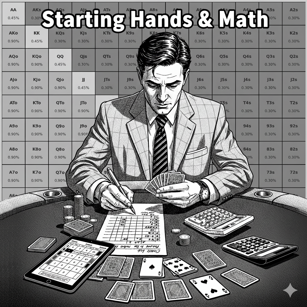 Poker Texas Hold'em Starting Hands Chart and Math