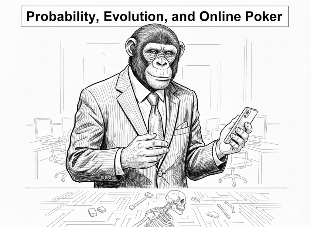 Probability, Evolution, and Online Poker